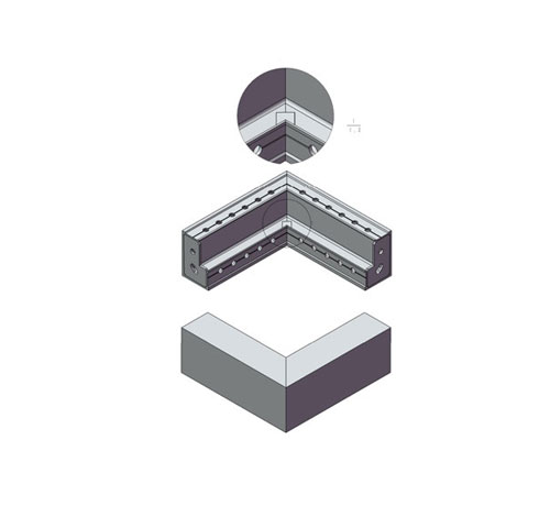 150 EG 400（阴拐角）